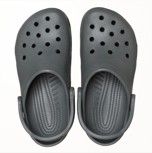 CROCS Shoes - Gray Clogs with Strap